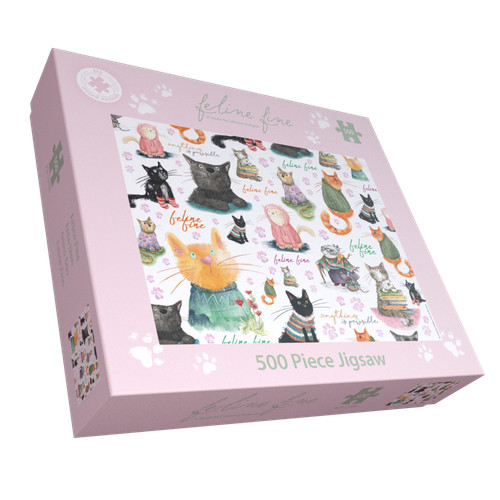 Feline fine 500 - 500, jigsaw