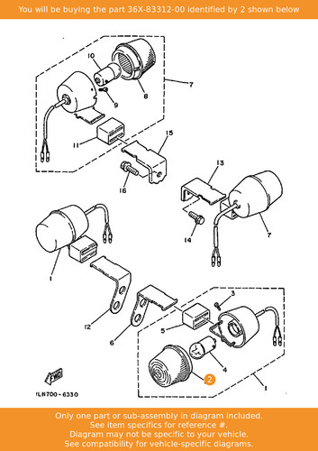 Yamaha lens flasher - lens,,