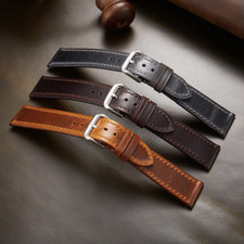 Vintage Genuine Leather Watch Straps Premium Mens Wrist Band 18/19/20/21/22mm