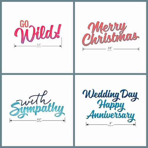 Christmas words metal cutting - christmas,