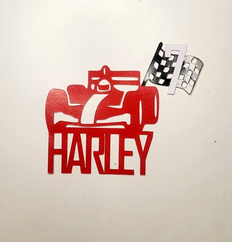 Racing car themed personalised - racing,
