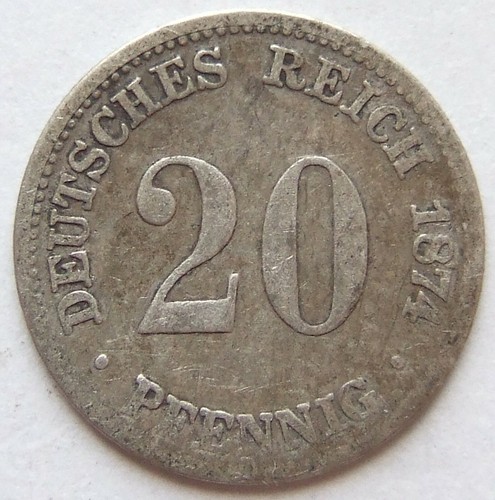 1874 pfennig 9 silver - pfennig,
