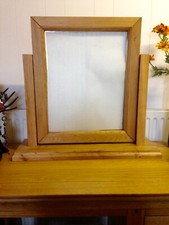 Solid Oak Frame free standing dressing table mirror