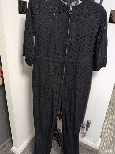 Zara black cotton broiderie - zara,