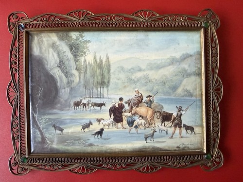 European hand painted - european,