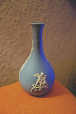 antique Wedgwood light blue jasperware stem vase 1891