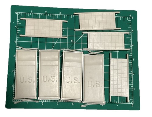 White military hospital beds - 4,