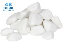 Decorative MARBLE EXTRA WHITE Stones / Pebbles  *** HOME & GARDEN  *** AQUARIUM