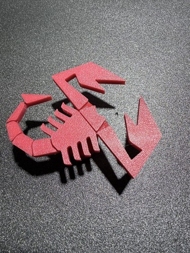 Abarth rear diffuser badge - rear,