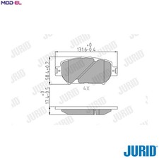 BRAKE PAD SET DISC BRAKE
