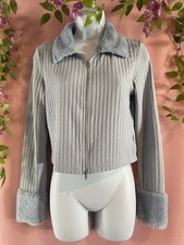 H&M pale blue zip up cardigan