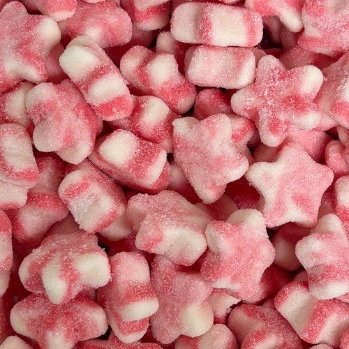 Pink white stars - &,
