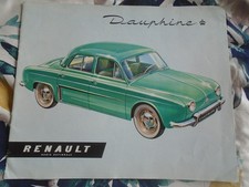 Renault Dauphine brochure undated French text large format