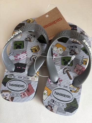 Boys minecraft flip flops - minecraft,