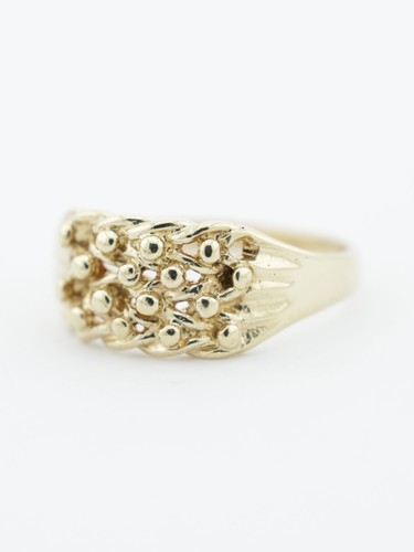 Gold keeper signet ring 9ct - gold,
