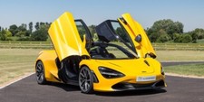 Supercar Mclaren 720S Yellow Car Hire Prom Wedding Chauffeur Driven