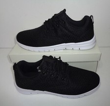 Ladies New Black Lace Up