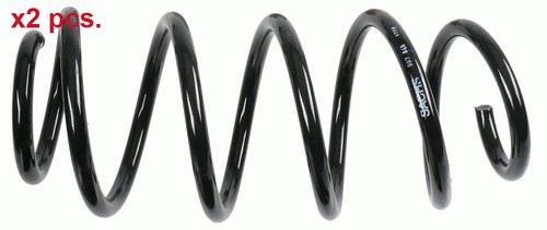 Pcs front coil springs set - springs,
