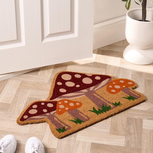 Ohs mushrooms doormat novelty - mushrooms,
