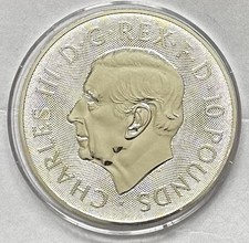 PERFECT 2023 KC111 HUGE BULL OF CLARENCE 10 OUNCE SILVER QUEENS BEAST COIN