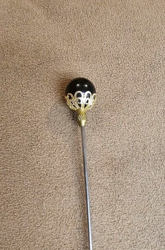 Vintage gold tone lapel stick - gold,