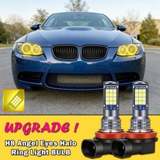 2Pcs H8 LED Bright Yellow