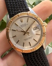 Rolex Datejust Turnograph Thunderbird 36mm Vintage Watch 18k Ref. 1625 With Box