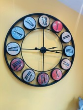 HOME INDOOR WALL CLOCK DECORATIVE VINTAGE CLASSIC HOUSE MODERN STYLE LARGE FACE