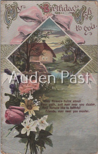 Vintage birthday wish - vintage,