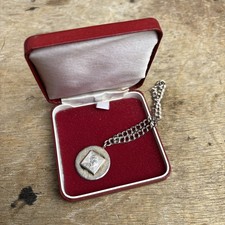 Ford Motor Co 25 Year Employee Service Award Silver Hallmarked Pendant 14g