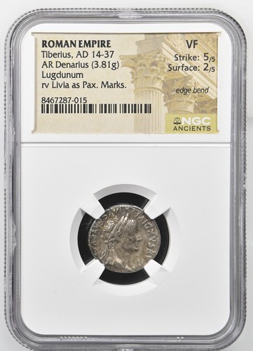 Roman empire tiberius ad - -,