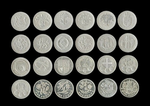 Coins one pound uk - coins,