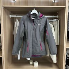 Berghaus Womens Gore-Tex Rain Jacket Size UK 10 / M Grey Hooded Outdoor Hiking.