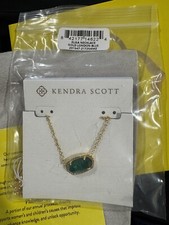 Kendra scott Elisa Gold Pendant Necklace in London Blue Glass BEST SELLER