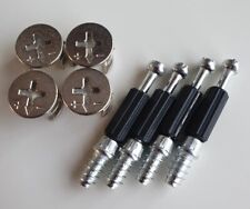 4x IKEA Furniture Screws 15mm Cam Lock & 34mm Dowel Pins Flat Pack Fixings