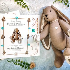 Linen Bunny Soft Toy Sewing