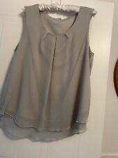 Silver Grey Camisole  Lined Top -  Size 14