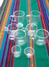 A selection of 7 Judge vacum glasses.