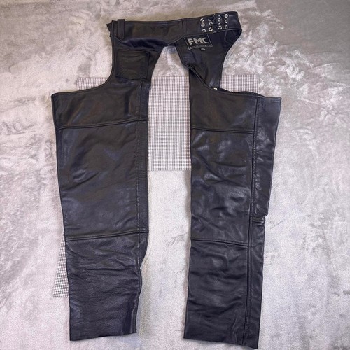 Fmc leather motorcycle chaps - leather,