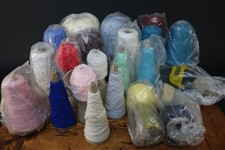 Wool Bundle Cones Yarns Knitting Machine Crafts Large Job Lot 4.5Kg