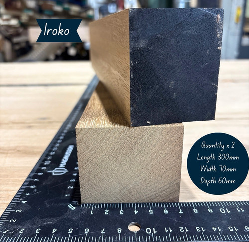 Planed iroko hardwood offcuts - iroko,