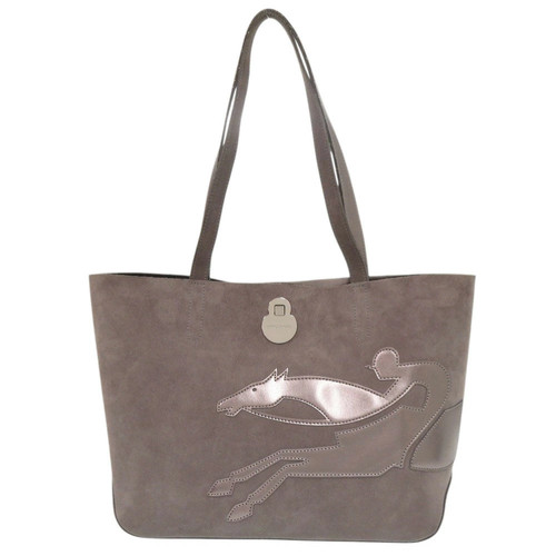Longchamp shop medium gray - longchamp,