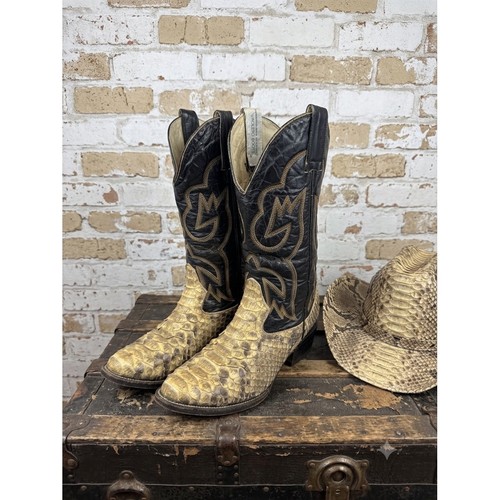 Vaquero boots python snakeskin - boots,