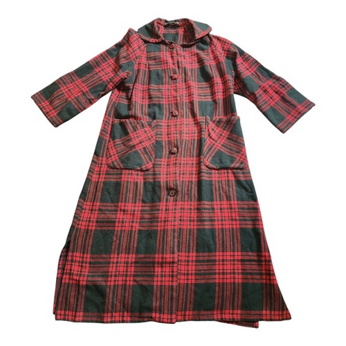 Vintage 100 wool plaid - s,