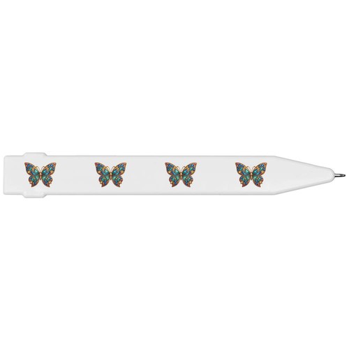 Jewelled butterfly flat - 'jewelled, butterfly'