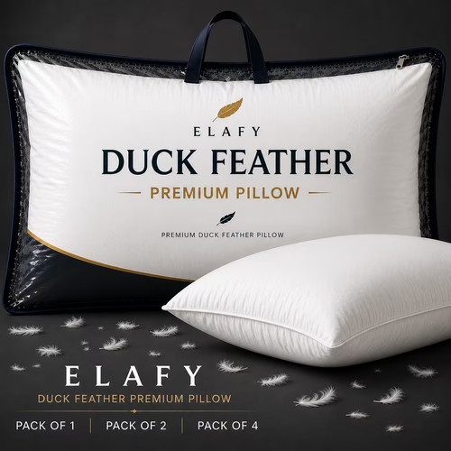 100 duck feather pillows - duck,