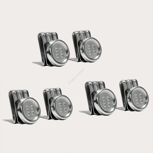 6pcs reusable metal - 6pcs, suspenders