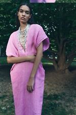 Zara women's linen pink tunic