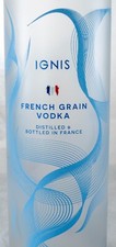 Empty Ignis French Grain Vodka