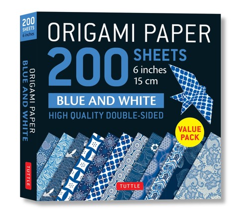 Origami paper 200 sheets blue - sheets,